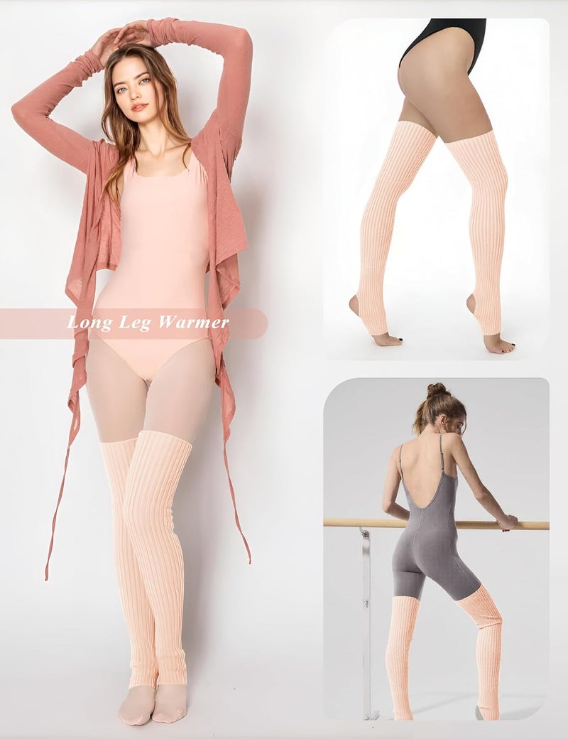 v28 Long Leg Warmer, Women’s Men 80s Party Ribbed Knit Dance Sports - Image 4